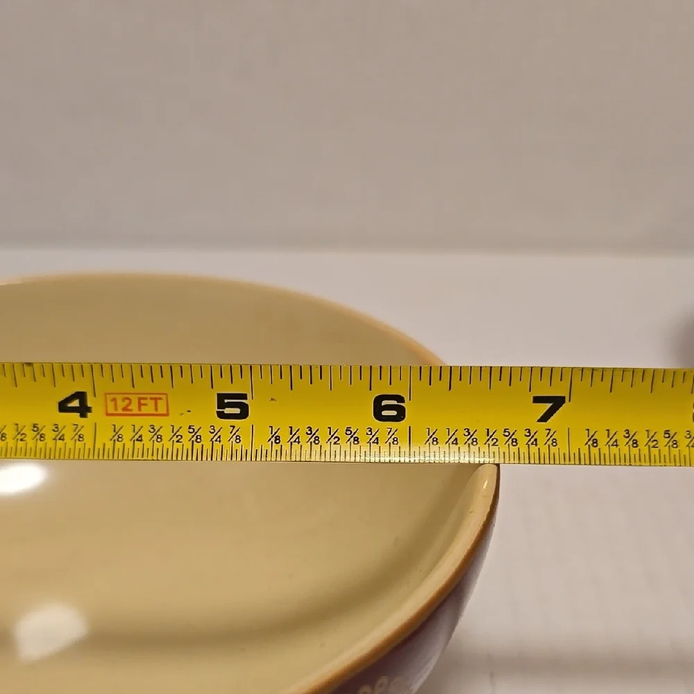 Set of 3 Elegant Pier 1 Red and Cream Ceramic Bowls